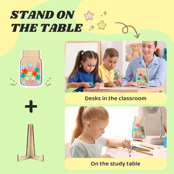 Reward Jar Magnetic, Star Jar Reward System Magnetic Reward Jar for Classroom Bo - Picture 5 of 7